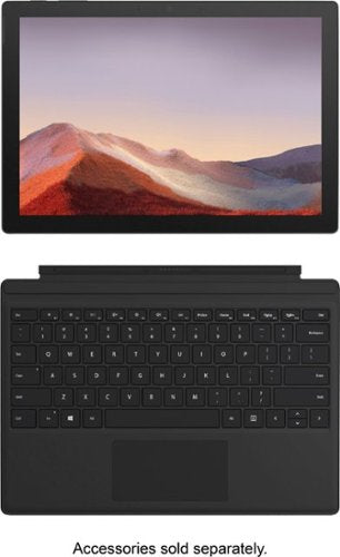 Microsoft - Geek Squad Certified Refurbished Surface Pro 7 - 12.3" Touch Screen - 256GB SSD with Black Type Cover - Matte Black