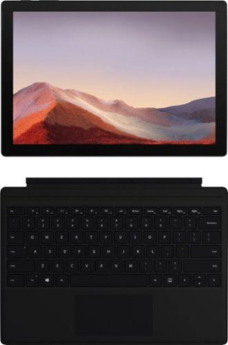 Microsoft - Geek Squad Certified Refurbished Surface Pro 7 - 12.3" Touch Screen - 256GB SSD with Black Type Cover - Matte Black