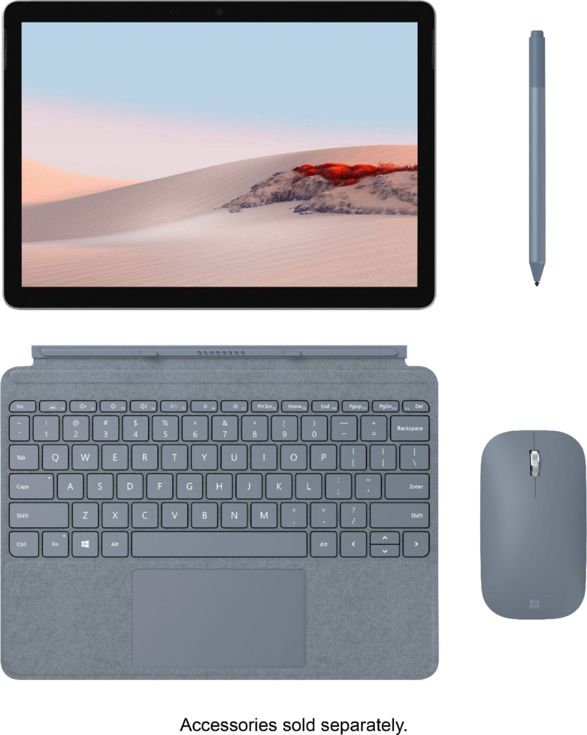 Microsoft - Geek Squad Certified Refurbished Surface Go 2 - 10.5" Touch Screen - 128GB SSD - Platinum
