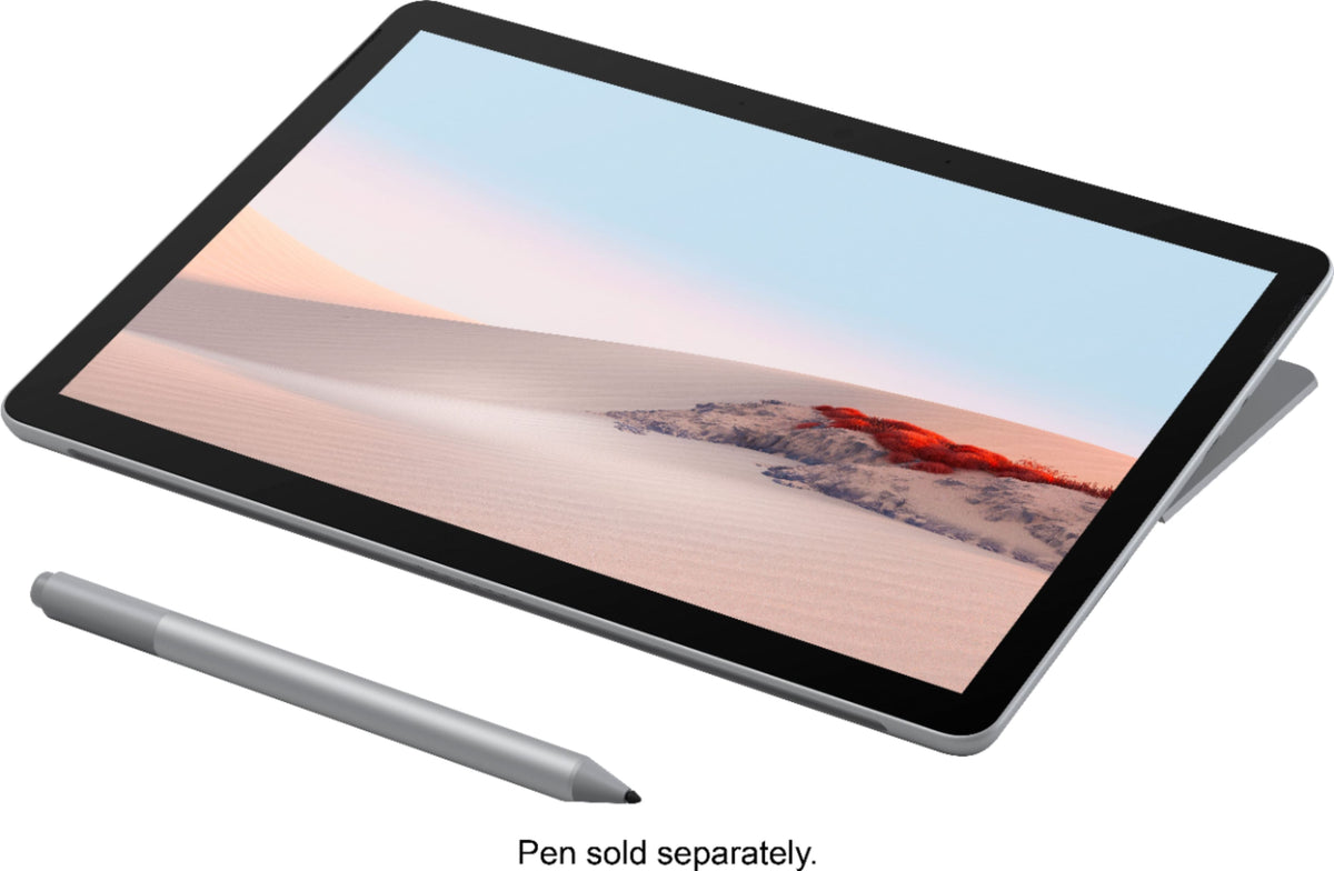 Microsoft - Geek Squad Certified Refurbished Surface Go 2 - 10.5" Touch Screen - 128GB SSD - Platinum