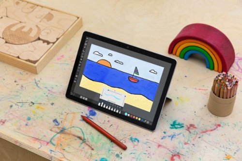 Microsoft - Geek Squad Certified Refurbished Surface Go 2 - 10.5" Touch Screen - 64GB eMMC - Platinum