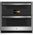 GE Profile - 30" Built-In Double Electric Convection Wall Oven with WiFi - Stainless Steel