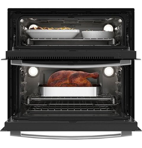 GE Profile - 30" Built-In Double Electric Convection Wall Oven with WiFi - Stainless Steel