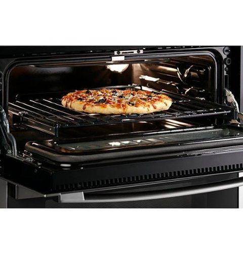 GE Profile - 30" Built-In Double Electric Convection Wall Oven with WiFi - Stainless Steel