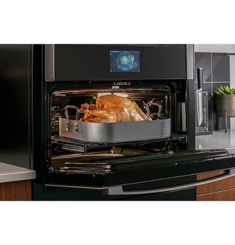 GE Profile - 30" Built-In Double Electric Convection Wall Oven with WiFi - Stainless Steel