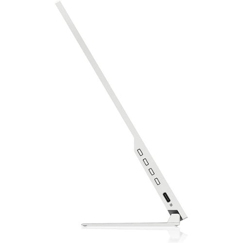 HP - 14" IPS LCD FHD 60Hz Monitor (VGA, USB, HDMI, DVI) - Silver