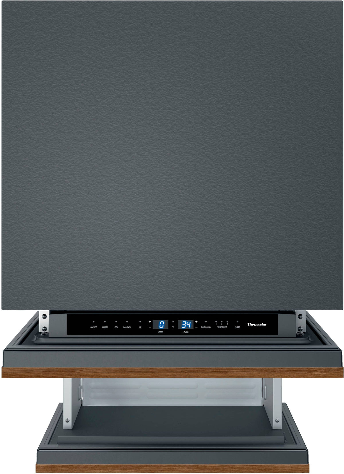 Thermador - 4.4 Cu. Ft. Built-in Double Drawer Compact Under-Counter Refrigerator - Custom Panel Ready