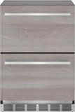 Thermador - 4.4 Cu. Ft. Built-in Double Drawer Compact Under-Counter Refrigerator - Custom Panel Ready