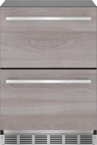 Thermador - 4.4 Cu. Ft. Built-in Double Drawer Compact Under-Counter Refrigerator - Custom Panel Ready