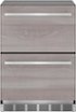 Thermador - 4.4 Cu. Ft. Built-in Double Drawer Compact Under-Counter Refrigerator - Custom Panel Ready