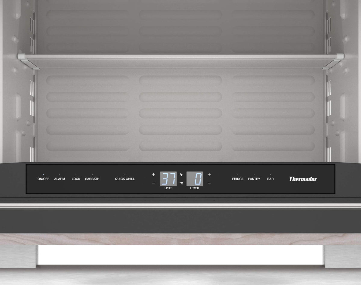 Thermador - 4.4 Cu. Ft. Built-in Double Drawer Compact Under-Counter Refrigerator - Custom Panel Ready
