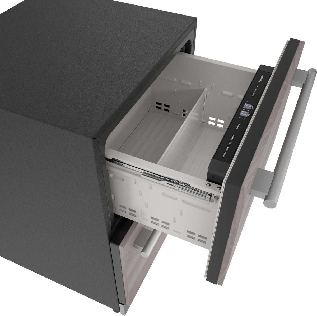 Thermador - 4.4 Cu. Ft. Built-in Double Drawer Compact Under-Counter Refrigerator - Custom Panel Ready