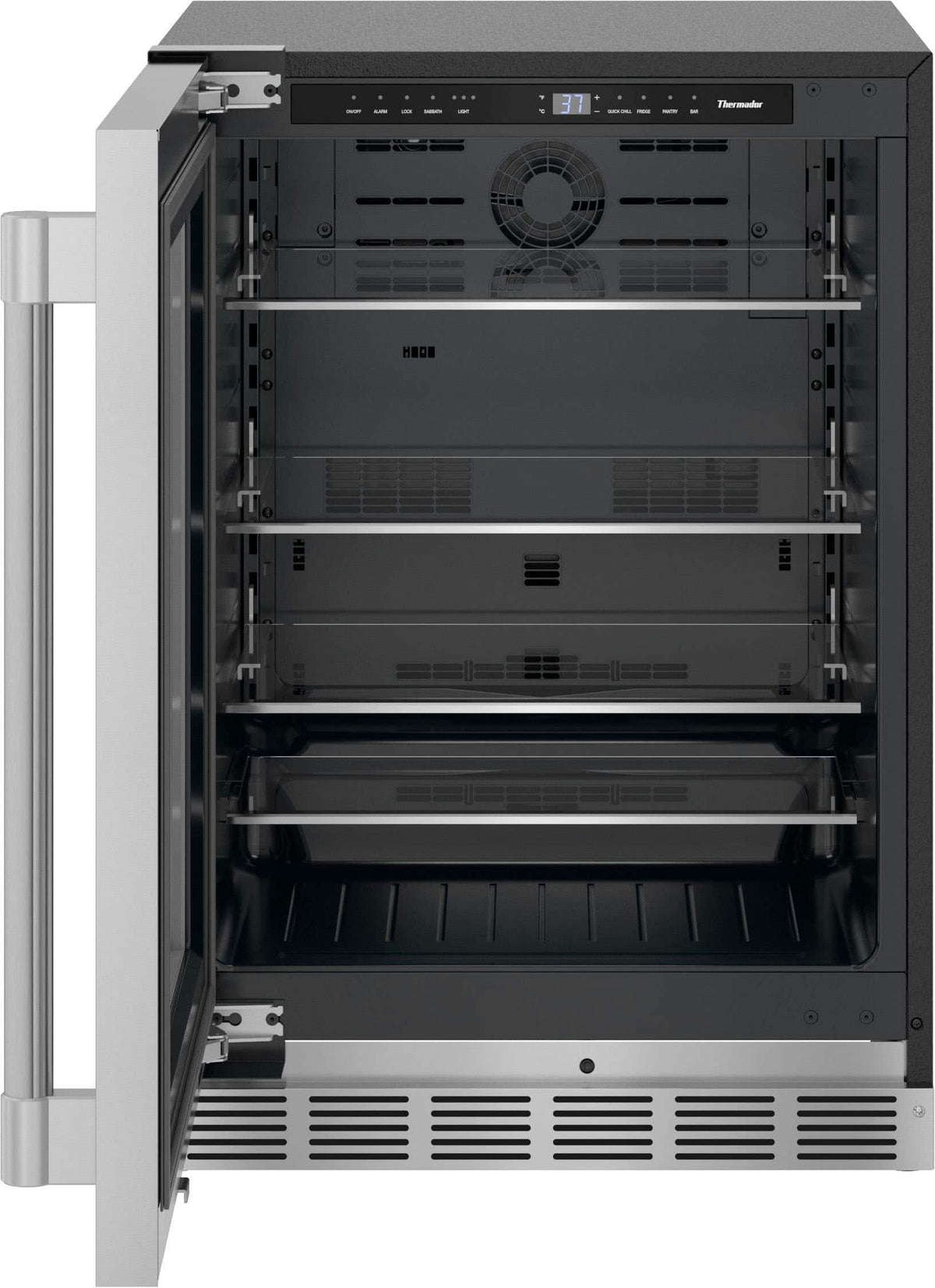 Thermador - Professional Series 4.9 Cu. Ft. Built-in Compact Under-Counter Refrigerator - Stainless Steel