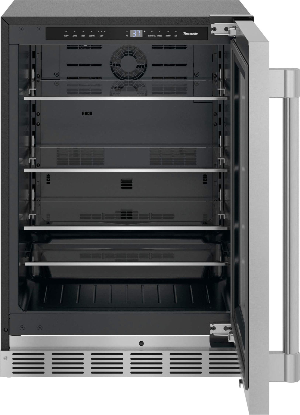 Thermador - Professional Series 4.9 Cu. Ft. Built-in Compact Under-Counter Refrigerator - Stainless Steel