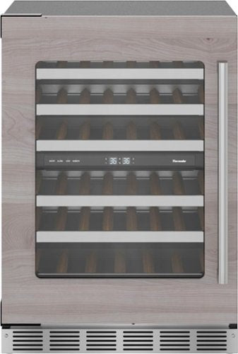 Thermador - Freedom Collection 41-Bottle Built-In Wine Refrigerator, Left Hinged - Custom Panel Ready