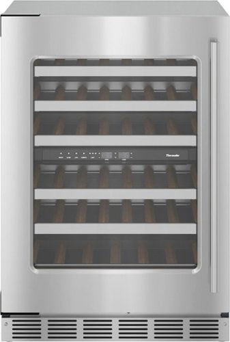 Thermador - Masterpiece Series 41-Bottle Built-In Wine Refrigerator - Stainless Steel