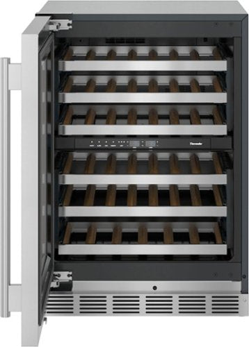Thermador - Masterpiece Series 41-Bottle Built-In Wine Refrigerator - Stainless Steel