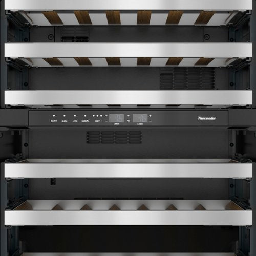 Thermador - Masterpiece Series 41-Bottle Built-In Wine Refrigerator - Stainless Steel