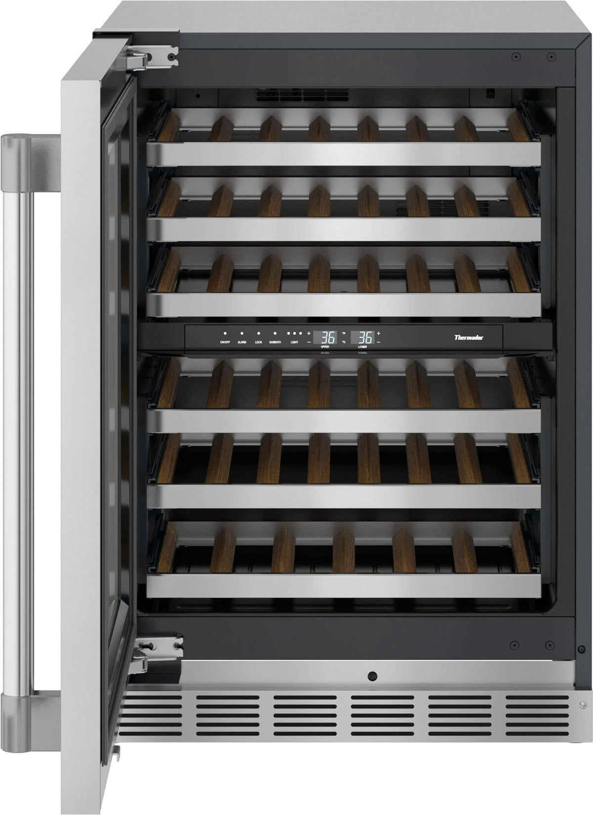 Thermador - Professional Series 41-Bottle Built-In Wine Refrigerator - Stainless Steel