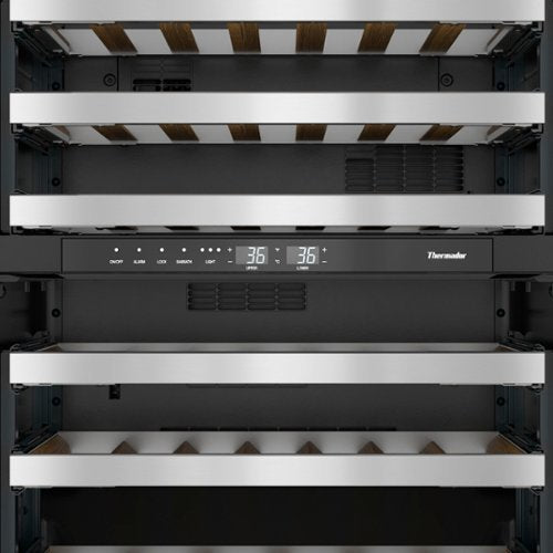 Thermador - Professional Series 41-Bottle Built-In Wine Refrigerator - Stainless Steel