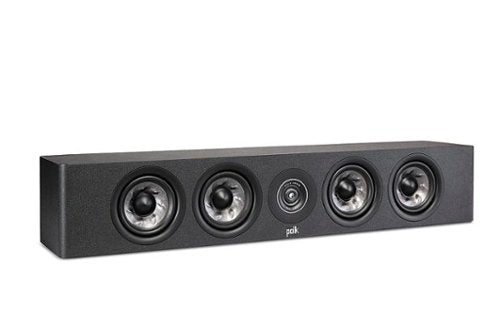 Polk Audio - Polk Reserve R350 Left/Right/Center Surround Speaker, New 1" Pinnacle Ring Tweeter & Four 4" Turbine Cone Woofers - Black