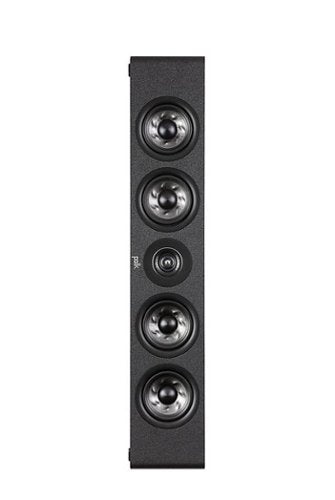 Polk Audio - Polk Reserve R350 Left/Right/Center Surround Speaker, New 1" Pinnacle Ring Tweeter & Four 4" Turbine Cone Woofers - Black