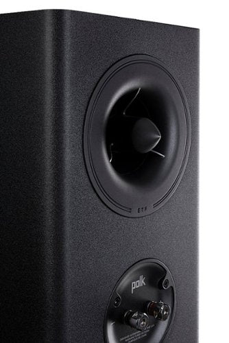 Polk Audio - Polk Reserve R200 Bookshelf Speaker, 1" Pinnacle Ring Tweeter & 6.5" Turbine Cone Woofer (Pair) - Black