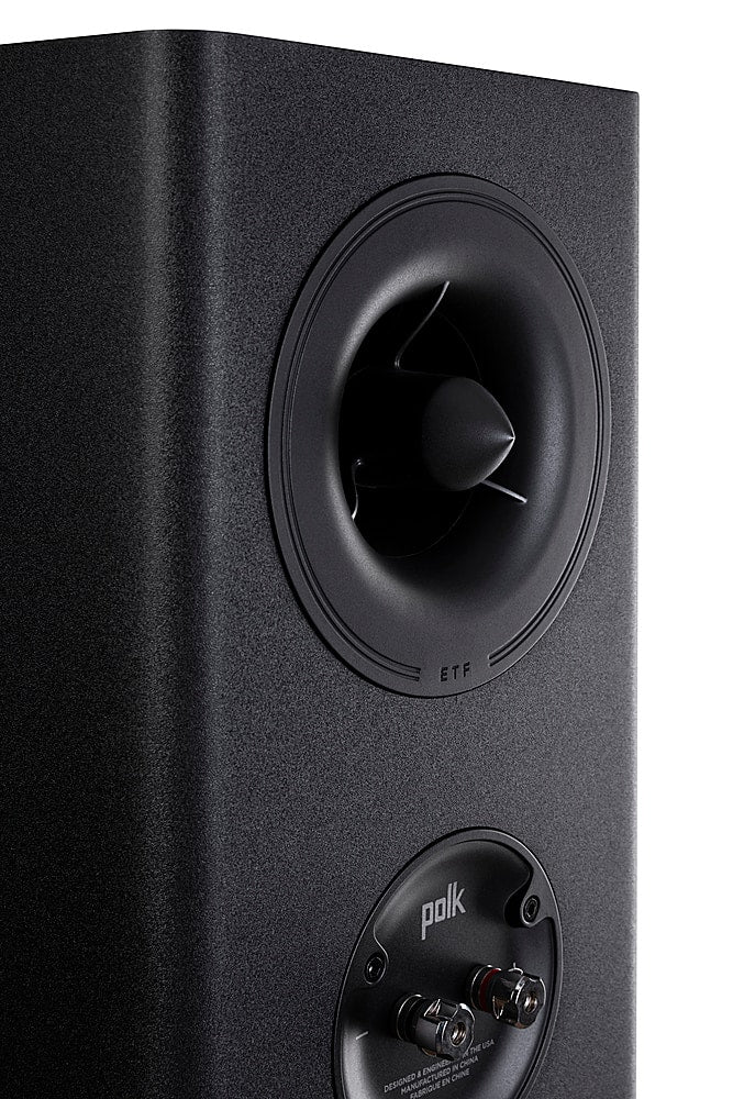 Polk Audio - Polk Reserve R200 Bookshelf Speaker, 1" Pinnacle Ring Tweeter & 6.5" Turbine Cone Woofer (Pair) - Black
