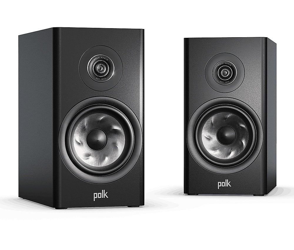 Polk Audio - Polk Reserve R200 Bookshelf Speaker, 1" Pinnacle Ring Tweeter & 6.5" Turbine Cone Woofer (Pair) - Black