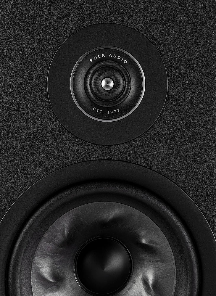 Polk Audio - Polk Reserve R200 Bookshelf Speaker, 1" Pinnacle Ring Tweeter & 6.5" Turbine Cone Woofer (Pair) - Black