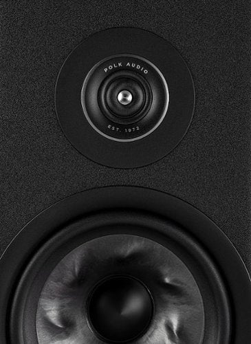 Polk Audio - Polk Reserve R200 Bookshelf Speaker, 1" Pinnacle Ring Tweeter & 6.5" Turbine Cone Woofer (Pair) - Black