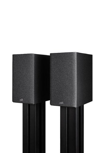 Polk Audio - Polk Reserve R200 Bookshelf Speaker, 1" Pinnacle Ring Tweeter & 6.5" Turbine Cone Woofer (Pair) - Black