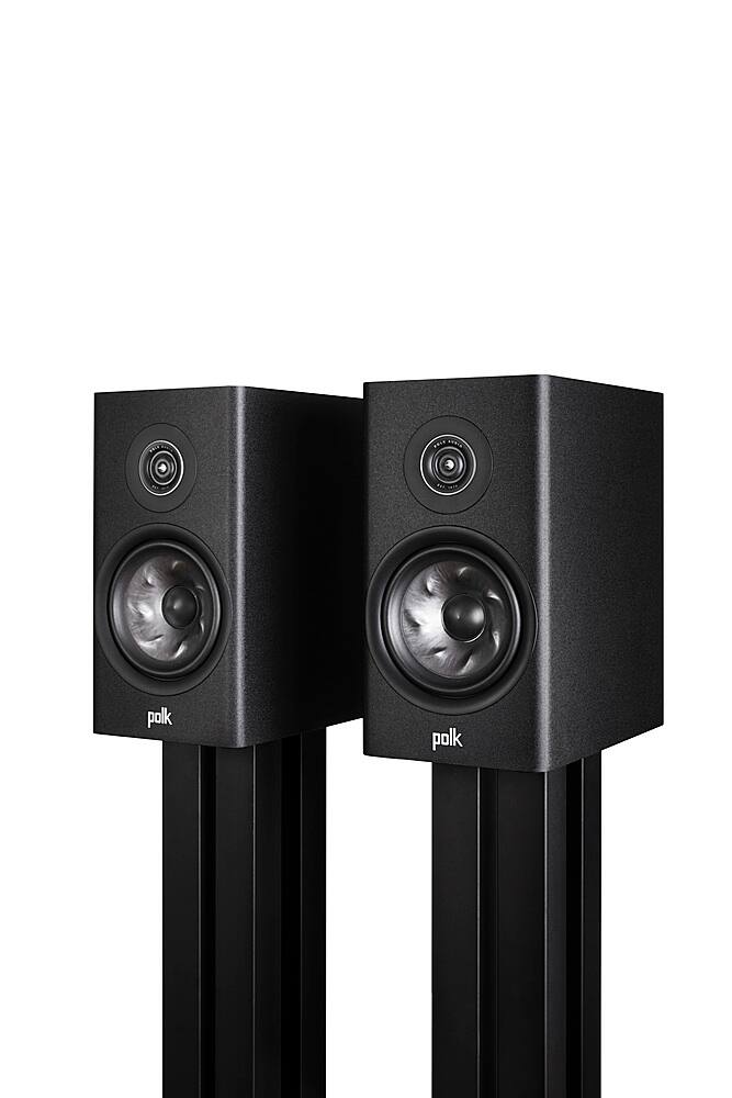 Polk Audio - Polk Reserve R200 Bookshelf Speaker, 1" Pinnacle Ring Tweeter & 6.5" Turbine Cone Woofer (Pair) - Black