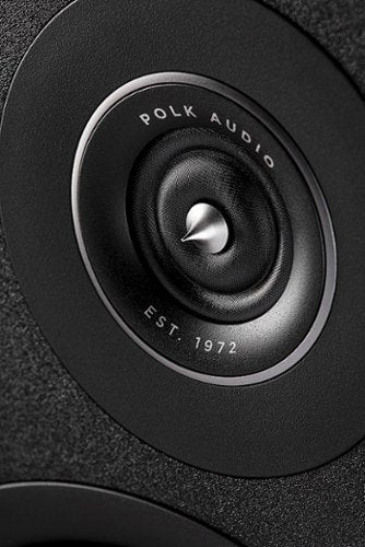 Polk Audio - Polk Reserve R200 Bookshelf Speaker, 1" Pinnacle Ring Tweeter & 6.5" Turbine Cone Woofer (Pair) - Black