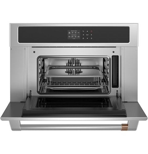 Café - 30" Built-in Single Electric Convection Pro Steam Wall Oven with True European Convection, Customizable - Stainless Steel