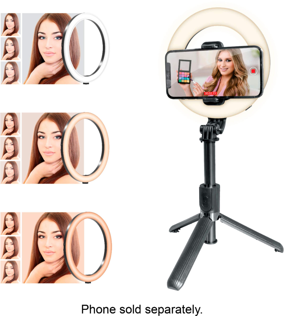Bower - Ring Light Multipod - Black