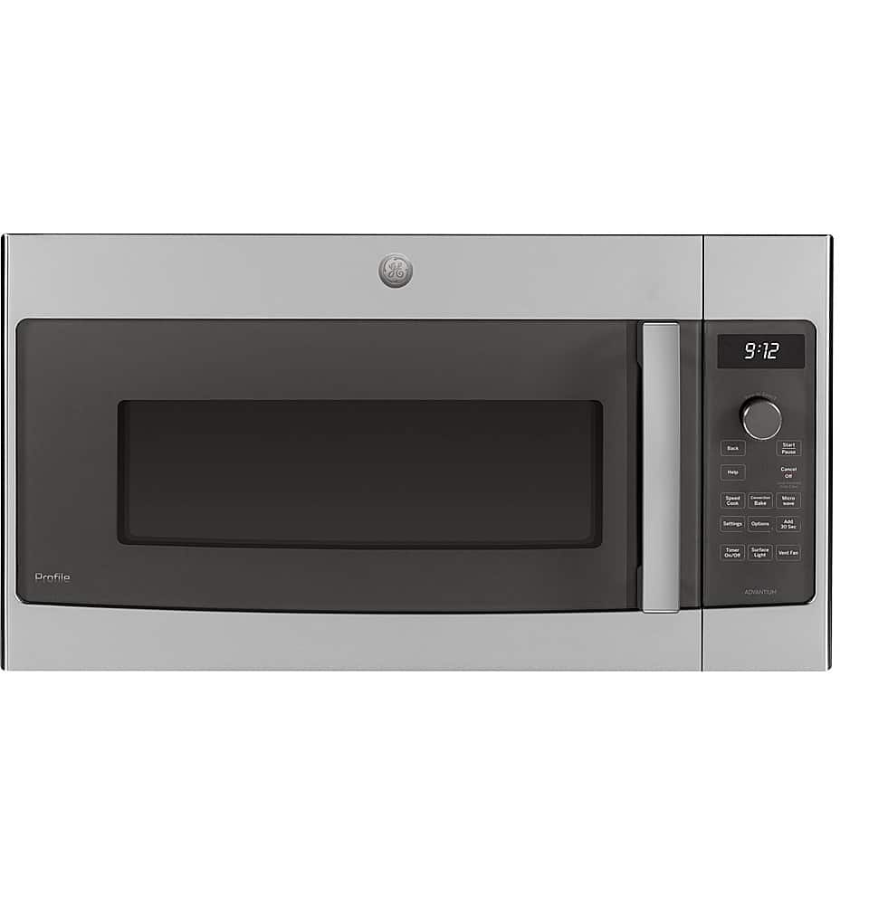 GE Profile - 1.7 Cu. Ft. Convection Over-the-Range Microwave with Advantium Technology - Stainless Steel
