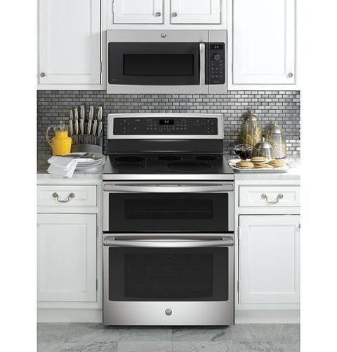 GE Profile - 1.7 Cu. Ft. Convection Over-the-Range Microwave with Advantium Technology - Stainless Steel
