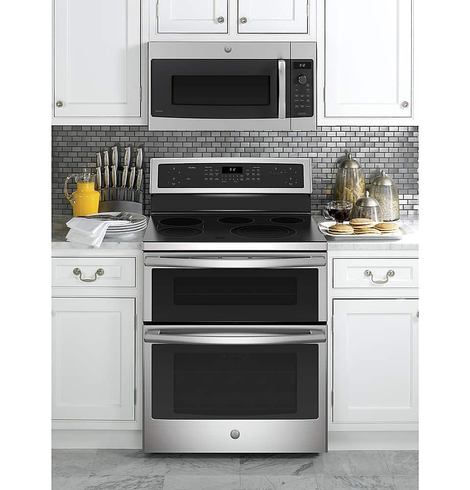 GE Profile - 1.7 Cu. Ft. Convection Over-the-Range Microwave with Advantium Technology - Stainless Steel