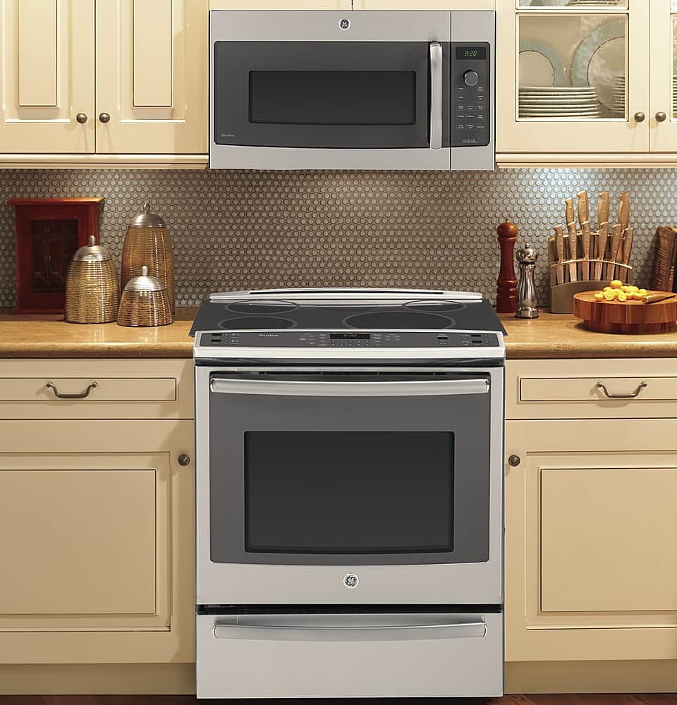 GE Profile - 1.7 Cu. Ft. Convection Over-the-Range Microwave with Advantium Technology - Stainless Steel