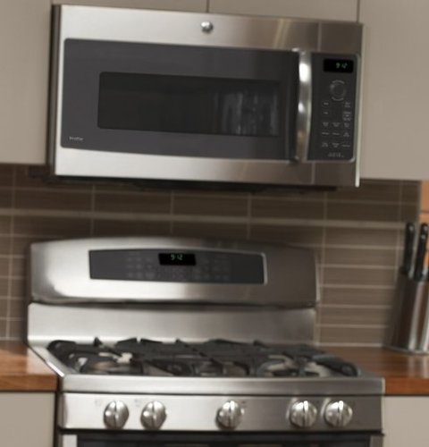 GE Profile - 1.7 Cu. Ft. Convection Over-the-Range Microwave with Advantium Technology - Stainless Steel