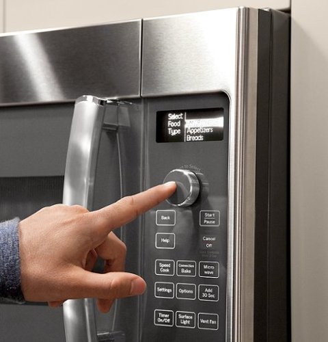 GE Profile - 1.7 Cu. Ft. Convection Over-the-Range Microwave with Advantium Technology - Stainless Steel