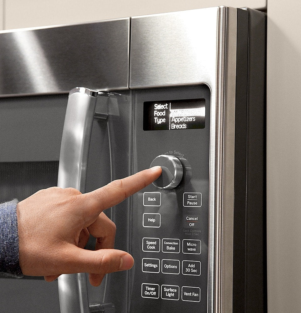 GE Profile - 1.7 Cu. Ft. Convection Over-the-Range Microwave with Advantium Technology - Stainless Steel