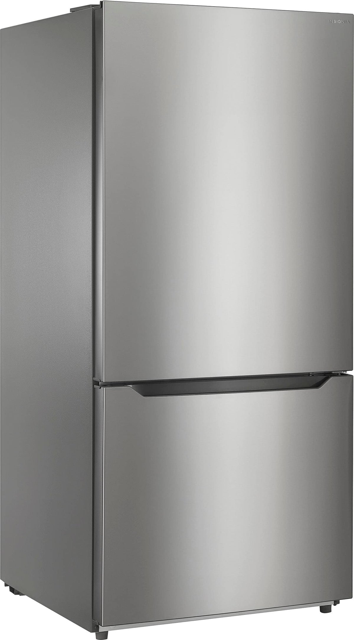 Insignia™ - 30 in. Wide 18.6 Cu. Ft. Bottom Freezer Refrigerator with ENERGY STAR Certification - Stainless Steel