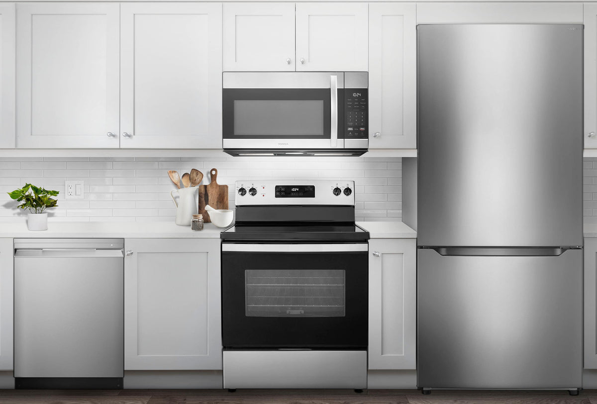 Insignia™ - 30 in. Wide 18.6 Cu. Ft. Bottom Freezer Refrigerator with ENERGY STAR Certification - Stainless Steel
