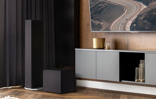 Definitive Technology - Descend DN8 8" Sub, 3XR Architecture, 500W Peak Class D Amplifier & (2) 8" Bass Radiators - Black