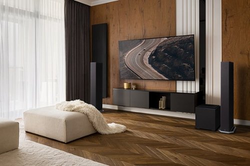 Definitive Technology - Descend DN8 8" Sub, 3XR Architecture, 500W Peak Class D Amplifier & (2) 8" Bass Radiators - Black
