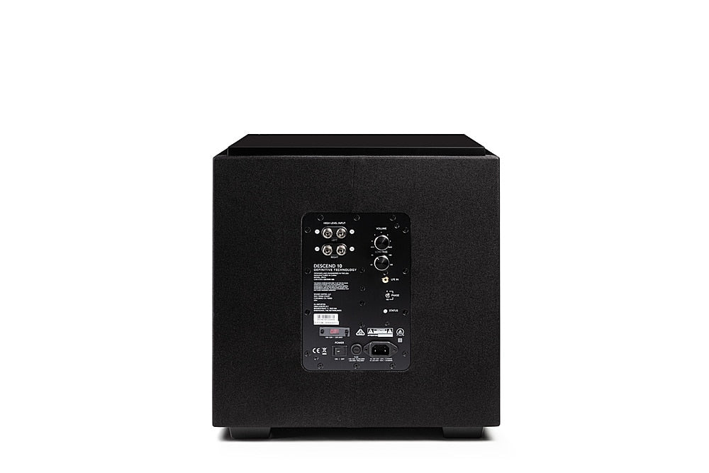 Definitive Technology - Descend DN10 10" Sub, 3XR Architecture, 500W Peak Class D Amplifier, (2) 10" Bass Radiators - Black