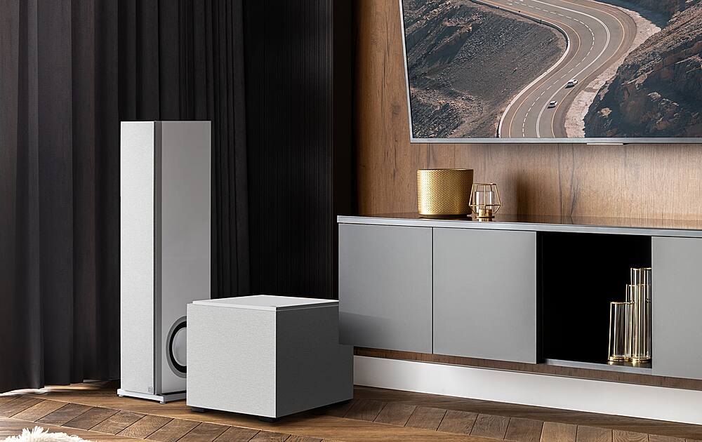 Definitive Technology - Descend DN10 10" Sub, 3XR Architecture, 500W Peak Class D Amplifier, (2) 10" Bass Radiators - White