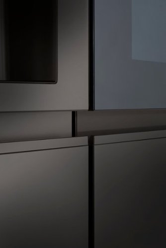 LG - 36-in Wide 27.1 Cu. Ft. Side-by-Side Smart Refrigerator with Craft Ice - Black Stainless Steel